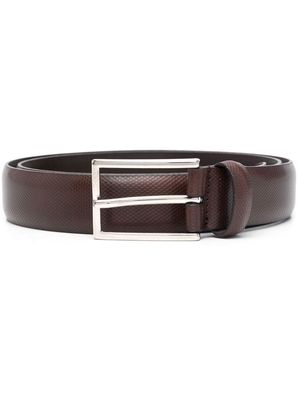 D4.0 buckle-fastening leather belt - Brown