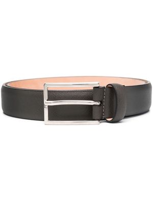 D4.0 buckle-fastening leather belt - Grey