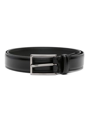 D4.0 buckled leather belt - Black