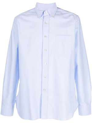 D4.0 button-down collar cotton shirt - Blue