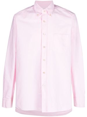 D4.0 button-down collar cotton shirt - Pink