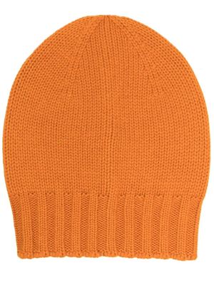 D4.0 chunky ribbed-knit beanie - Orange