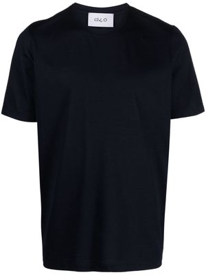 D4.0 crew-neck virgin wool T-shirt - Blue