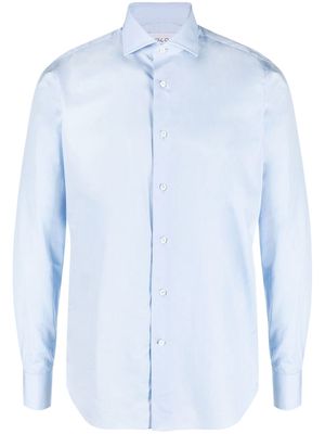 D4.0 long-sleeved cotton shirt - Blue