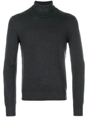 D4.0 long sleeved roll neck pullover - Grey