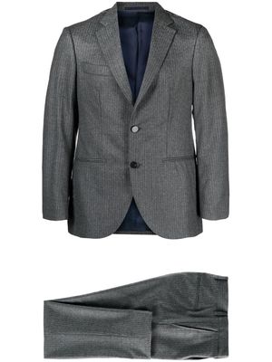 D4.0 pinstripe-pattern single-breasted blazer - Grey
