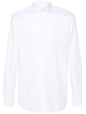 D4.0 poplin cotton shirt - White