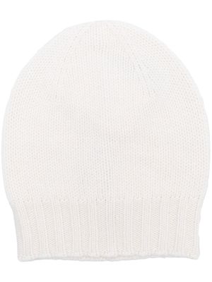 D4.0 purl-knit cashmere beanie - Neutrals