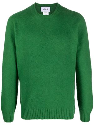 D4.0 round-neck knit jumper - Green