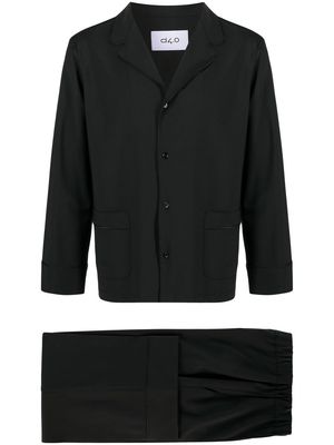 D4.0 shirt-jacket two-piece suit - Black