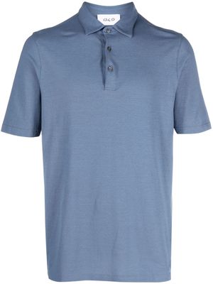 D4.0 short-sleeved cotton polo shirt - Blue