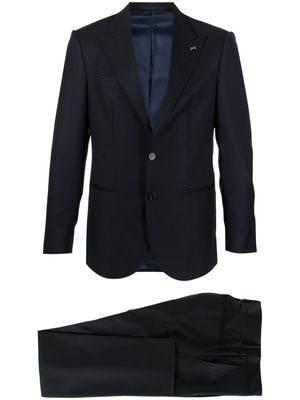 D4.0 single-breasted wool suit - Blue