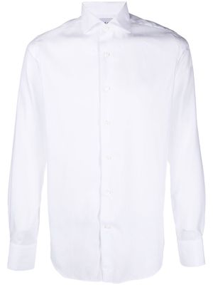 D4.0 slim-cut poplin shirt - White