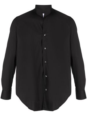 D4.0 spread-collar long-sleeve shirt - Black