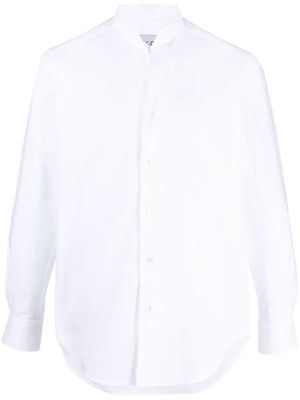 D4.0 spread-collar poplin shirt - White