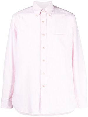 D4.0 striped long-sleeve shirt - Pink