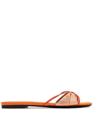 D'ACCORI embellished flat sandals - Orange