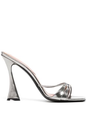 D'ACCORI Lust metallic sandals - Silver