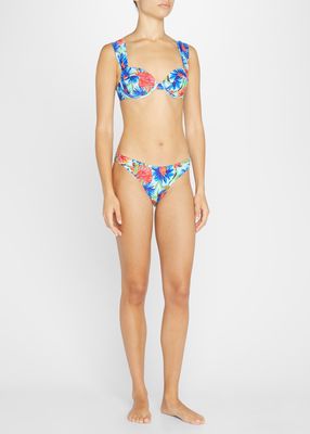 Dahlia Floral Underwire Bikini Top