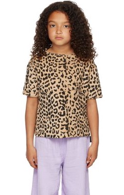Daily Brat Kids Beige Leopard Towel T-Shirt
