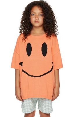 Daily Brat Kids Orange Oversized Smizing T-Shirt