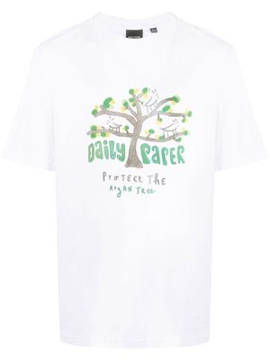 Daily Paper Argan Tree cotton T-Shirt - White