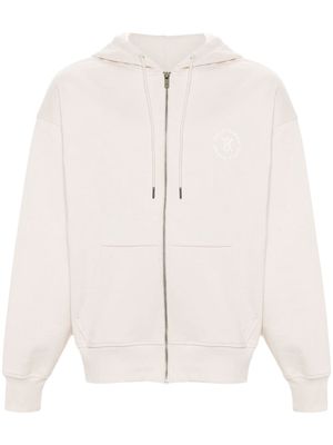 Daily Paper Circle cotton zip-up hoodie - Neutrals
