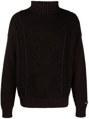 Daily Paper cotton cable-knit jumper - Black