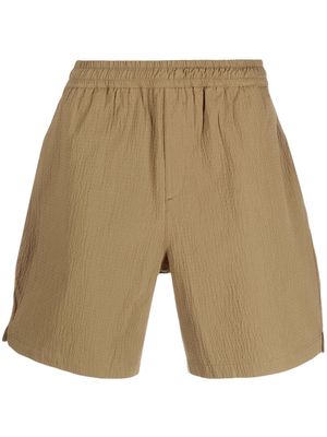 Daily Paper crepe-texture elasticated-waistband shorts - Green