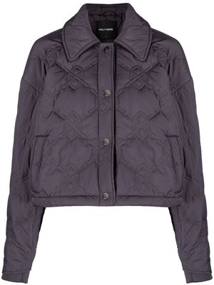 Daily Paper cropped padded jacket - Grey