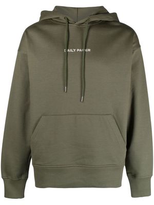 Daily Paper embroidered cotton hoodie - Green