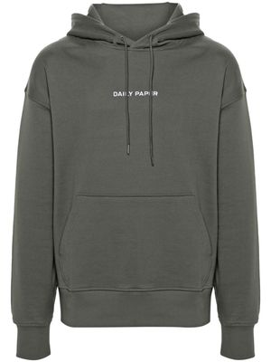 Daily Paper embroidered-logo cotton hoodie - Green