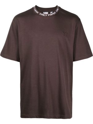 Daily Paper embroidered-logo short-sleeve T-shirt - Brown