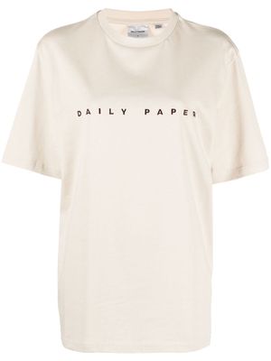Daily Paper embroidered-logo short-sleeve T-shirt - Neutrals