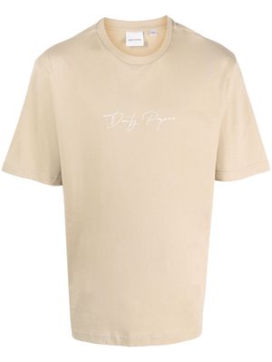 Daily Paper embroidered-logo T-shirt - Neutrals