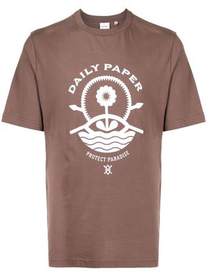 Daily Paper graphic-print T-shirt - Brown