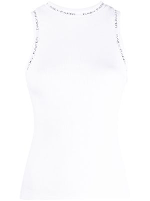 Daily Paper high-neck cotton tank top - White