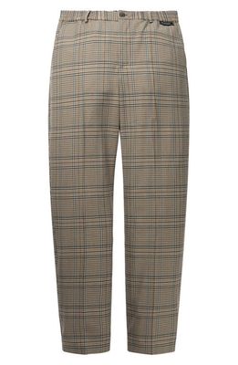 DAILY PAPER Hoshad Plaid Stretch Pants in Beige/Blue