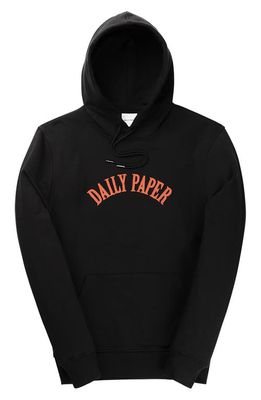 DAILY PAPER Howell Cotton Hoodie in Black