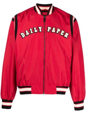 Daily Paper logo-detail bomber jacket - Red