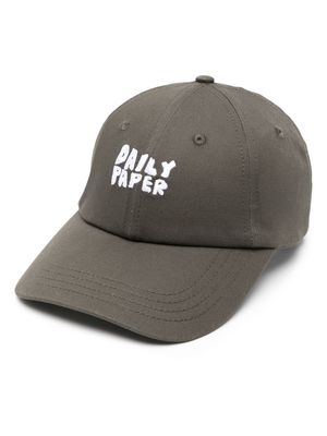Daily Paper logo-embroidered cotton cap - Green
