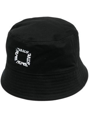 Daily Paper logo-print bucket hat - Black