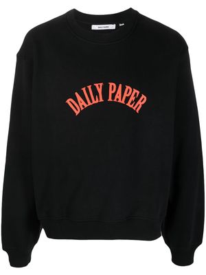 Daily Paper logo-print cotton-blend sweatshirt - Black