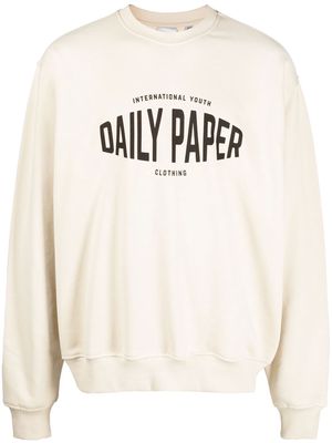 Daily Paper logo-print cotton sweatshirt - Neutrals
