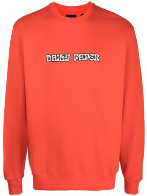 Daily Paper logo-print cotton sweatshirt - Orange