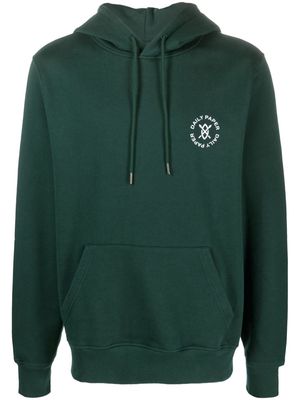 Daily Paper logo-print jersey hoodie - Green