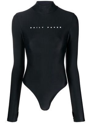 Daily Paper logo-print long-sleeve body - Black