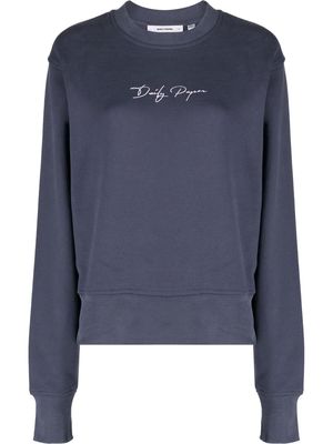 Daily Paper logo-print long-sleeve sweatshirt - Blue