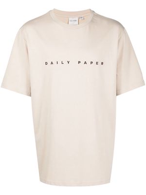 Daily Paper logo-print oversize T-shirt - Neutrals