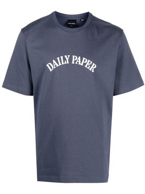 Daily Paper logo-print short-sleeved T-shirt - Blue